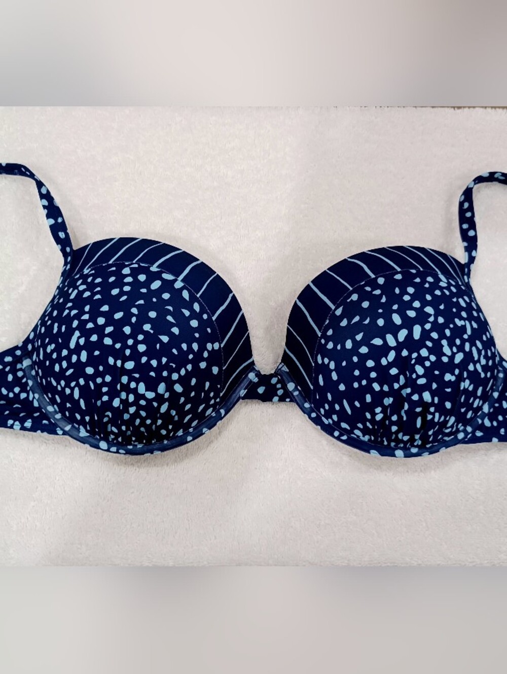 VENUS Midnight Dive Bikini Top, Size 32DDD/34DD/36D